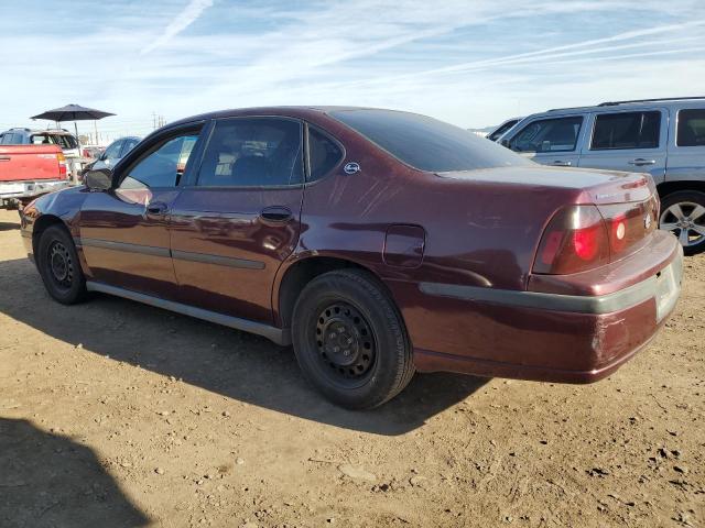 2G1WF52E649113602 - 2004 CHEVROLET IMPALA BURGUNDY photo 2