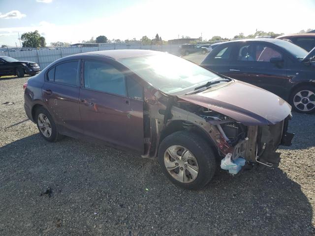 19XFB2F52EE204266 - 2014 HONDA CIVIC LX BURGUNDY photo 4