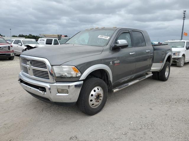 3C63DRML4CG313893 - 2012 DODGE RAM 3500 LARAMIE GRAY photo 1