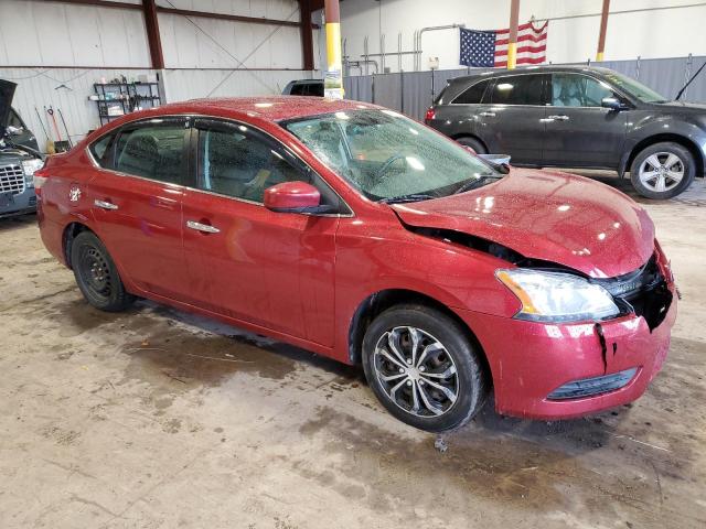 3N1AB7AP4FL663962 - 2015 NISSAN SENTRA S RED photo 4