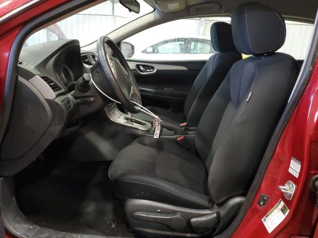 3N1AB7AP4FL663962 - 2015 NISSAN SENTRA S RED photo 7