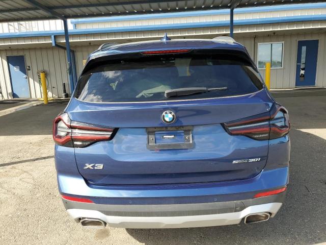 5UX43DP02N9K14544 - 2022 BMW X3 SDRIVE30I BLUE photo 6