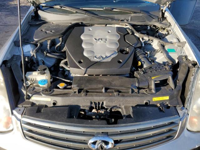 JNKCV51F75M308604 - 2005 INFINITI G35 SILVER photo 11