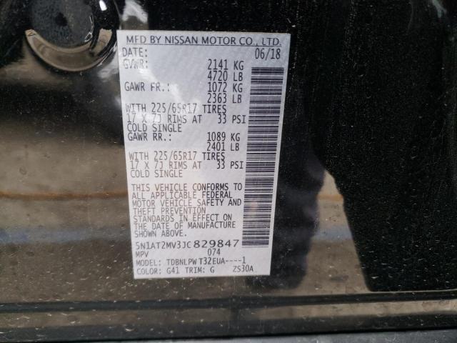 5N1AT2MV3JC829847 - 2018 NISSAN ROGUE S BLACK photo 13