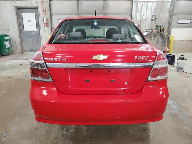 KL1TD56E99B351256 - 2009 CHEVROLET AVEO LS Qırmızı foto 6