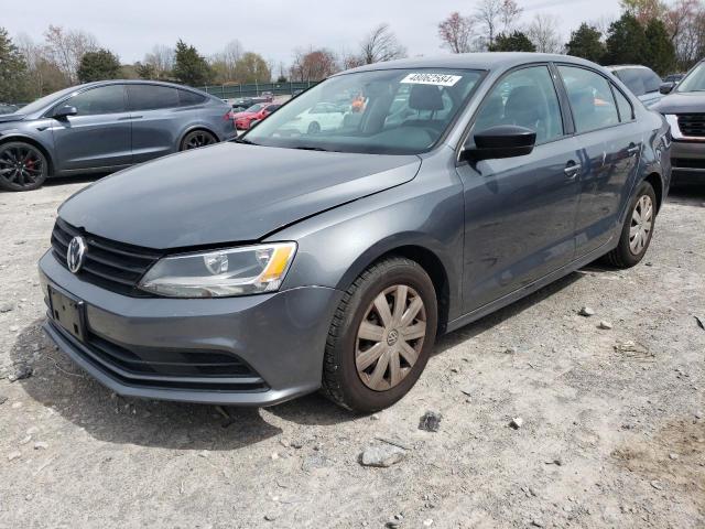 3VW2K7AJ2FM413852 - 2015 VOLKSWAGEN JETTA BASE CHARCOAL photo 1