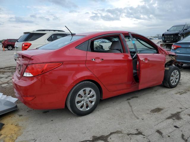 KMHCT4AE4HU265946 - 2017 HYUNDAI ACCENT SE RED photo 3