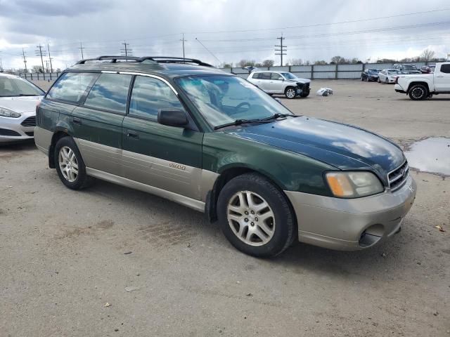 4S3BH675916654192 - 2001 SUBARU LEGACY OUTBACK AWP 绿色 照片 4