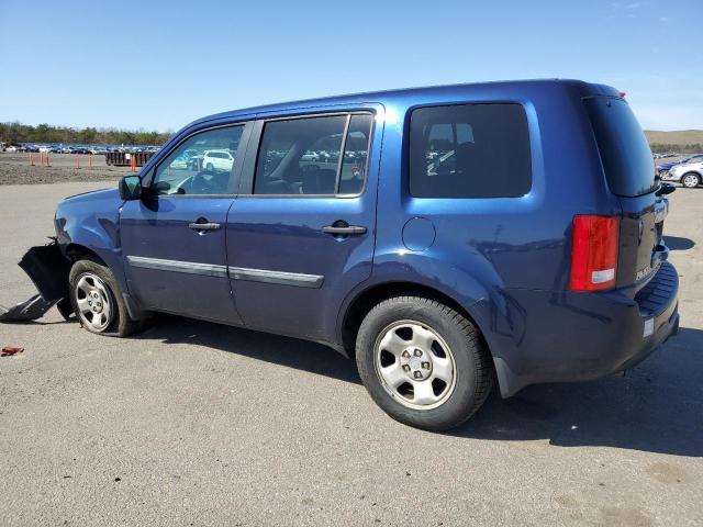 5FNYF4H21EB047531 - 2014 HONDA PILOT LX BLUE photo 2