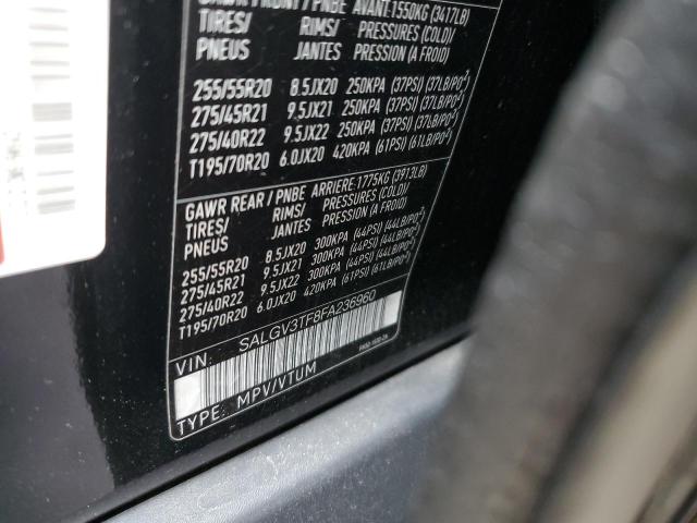 SALGV3TF8FA236960 - 2015 LAND ROVER RANGE ROVE AUTOBIOGRAPHY BLACK photo 13