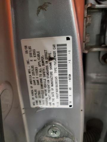 1HGCP36818A080245 - 2008 HONDA ACCORD EXL SILVER photo 13