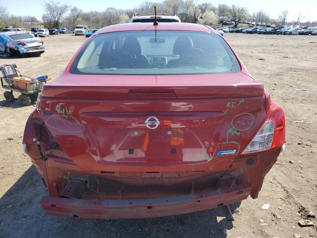 3N1CN7AP2DL860013 - 2013 NISSAN VERSA S RED photo 6