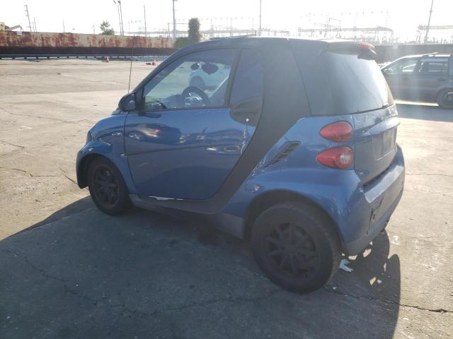 WMEEJ31X78K187514 - 2008 SMART FORTWO PURE BLUE photo 2