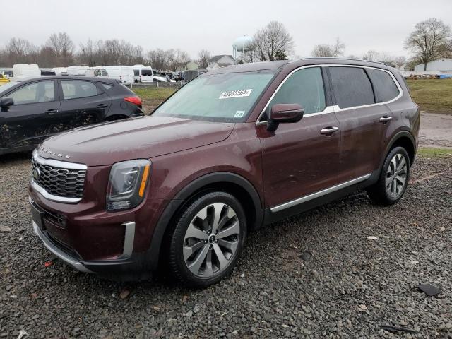 5XYP6DHC5MG158420 - 2021 KIA TELLURIDE S MAROON photo 1