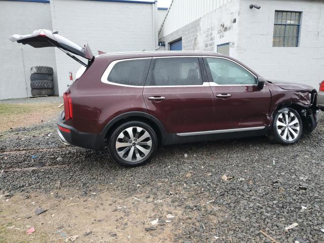 5XYP6DHC5MG158420 - 2021 KIA TELLURIDE S MAROON photo 3