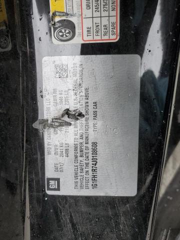 1G1FH1R74J0108608 - 2018 CHEVROLET CAMARO SS BLACK photo 13