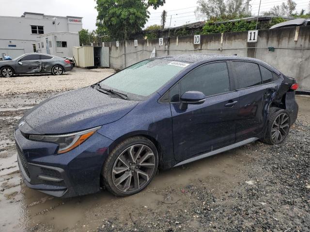 5YFS4RCE0LP029677 - 2020 TOYOTA COROLLA SE BLUE photo 1