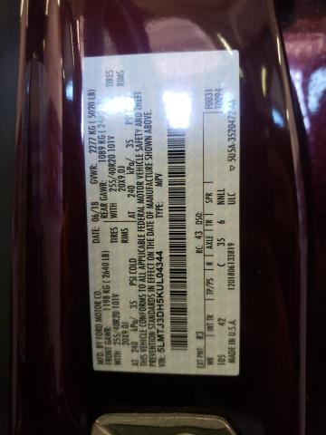 5LMTJ3DH5KUL04344 - 2019 LINCOLN MKC RESERVE MAROON photo 14