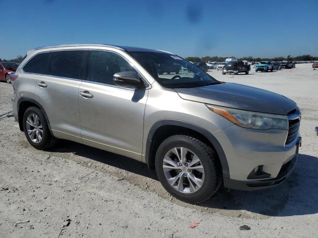 5TDJKRFH3FS083316 - 2015 TOYOTA HIGHLANDER XLE 米色 照片 4