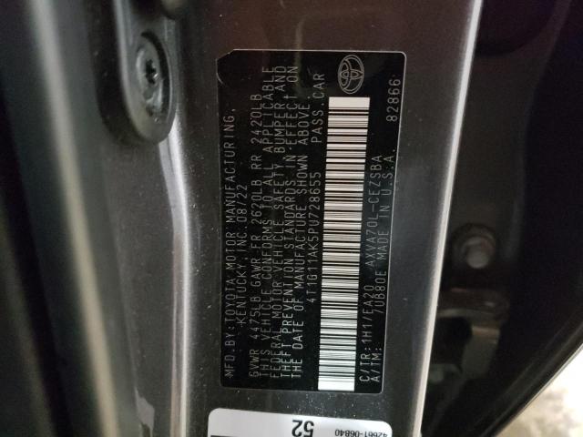 4T1G11AK5PU728655 - 2023 TOYOTA CAMRY SE NIGHT SHADE GRAY photo 12