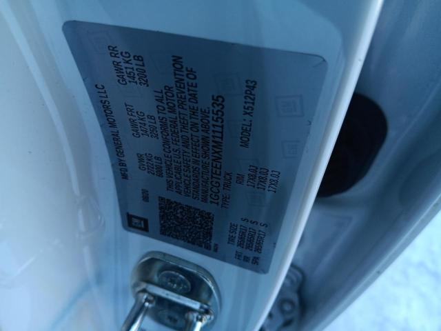 1GCGTEENXM1115535 - 2021 CHEVROLET COLORADO ZR2 WHITE photo 13