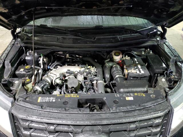 1FM5K8AT8JGB00228 - 2018 FORD EXPLORER POLICE INTERCEPTOR შავი ფოტო 12