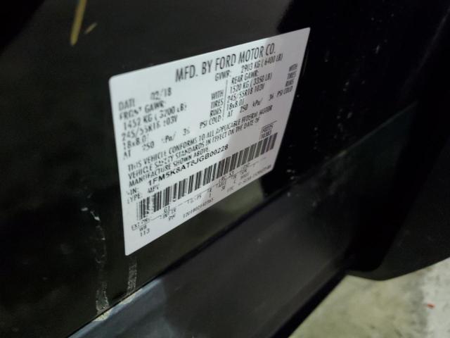 1FM5K8AT8JGB00228 - 2018 FORD EXPLORER POLICE INTERCEPTOR შავი ფოტო 13