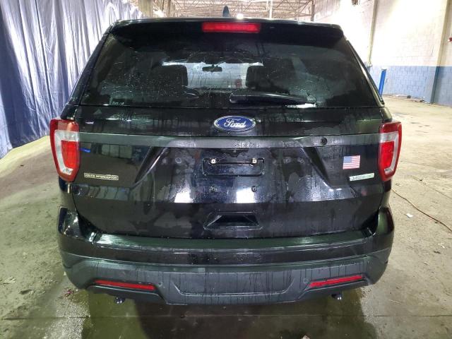 1FM5K8AT8JGB00228 - 2018 FORD EXPLORER POLICE INTERCEPTOR შავი ფოტო 6