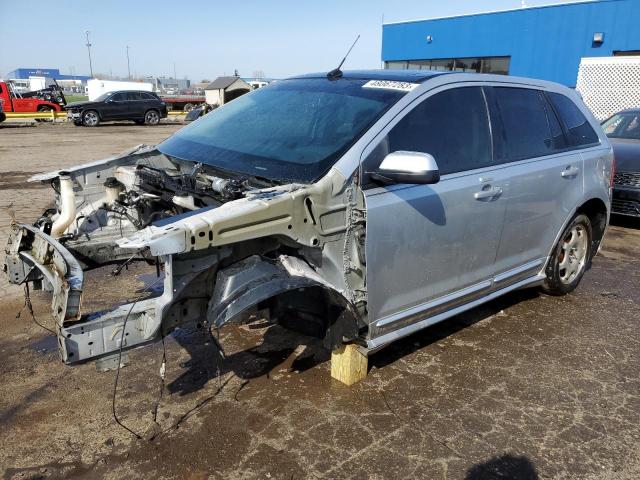 2FMDK4AK0DBA15651 - 2013 FORD EDGE SPORT SILVER photo 1