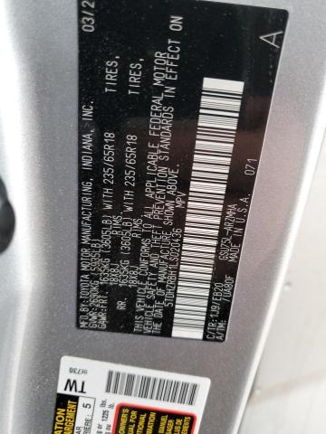 5TDHZRBH1LS020436 - 2020 TOYOTA HIGHLANDER XLE Gümüş foto 13