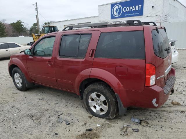 5N1AR18U67C611582 - 2007 NISSAN PATHFINDER LE RED photo 2