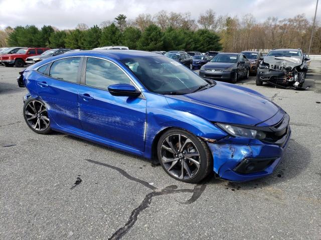 2HGFC2F86LH534728 - 2020 HONDA CIVIC SPORT 蓝色 照片 4