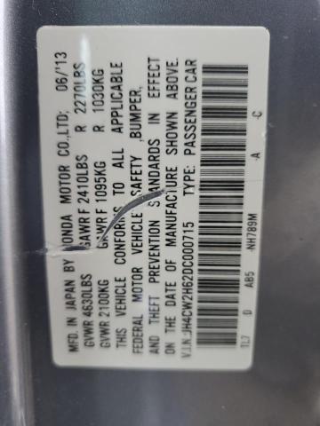 JH4CW2H62DC000715 - 2013 ACURA TSX TECH SILVER photo 13