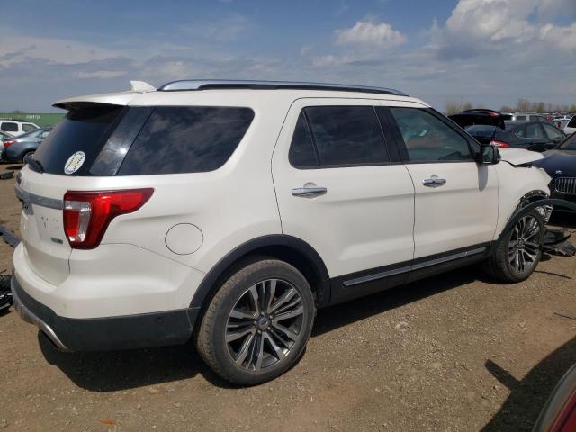 1FM5K8HT2GGA69363 - 2016 FORD EXPLORER PLATINUM WHITE photo 3