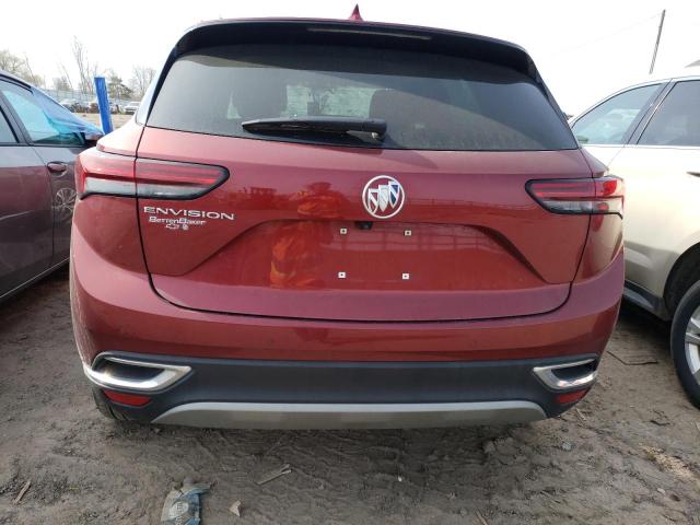 LRBAZLR48ND112920 - 2022 BUICK ENVISION PREFERRED MAROON photo 6