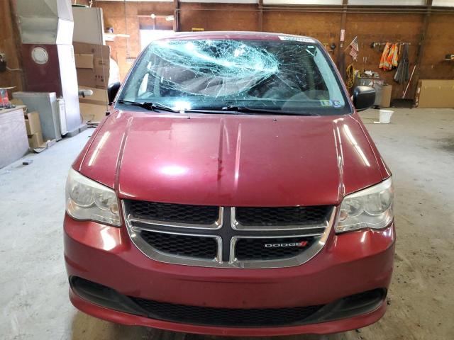 2C4RDGBG4ER106852 - 2014 DODGE GRAND CARA SE BURGUNDY photo 5