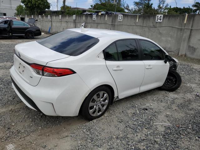 JTDEPMAE8MJ125783 - 2021 TOYOTA COROLLA LE WHITE photo 3