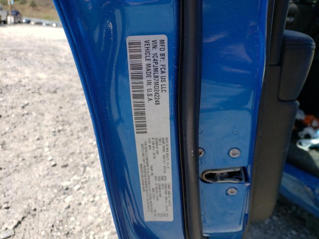 1C4PJMLB7MD242248 - 2021 JEEP CHEROKEE LATITUDE PLUS BLUE photo 13