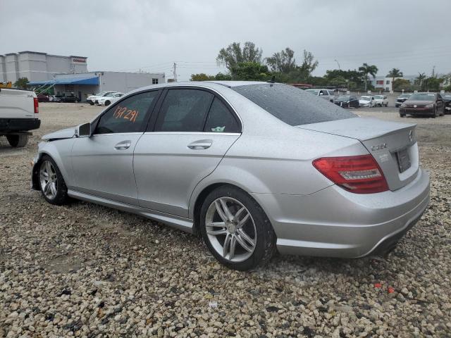 WDDGF4HB1DA769414 - 2013 MERCEDES-BENZ C 250 SILVER photo 2