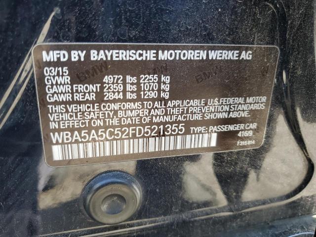 WBA5A5C52FD521355 - 2015 BMW 528 I BLACK photo 13