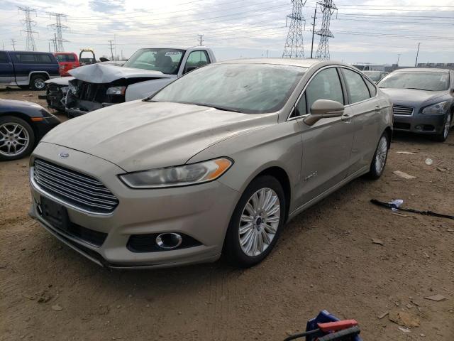 3FA6P0LU1FR124524 - 2015 FORD FUSION SE HYBRID BEIGE photo 1