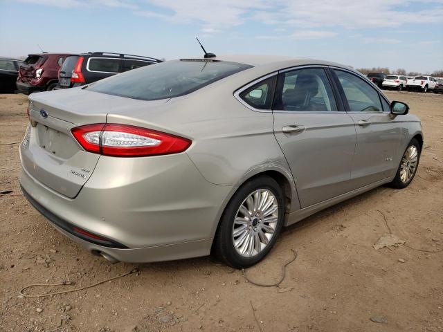 3FA6P0LU1FR124524 - 2015 FORD FUSION SE HYBRID BEIGE photo 3