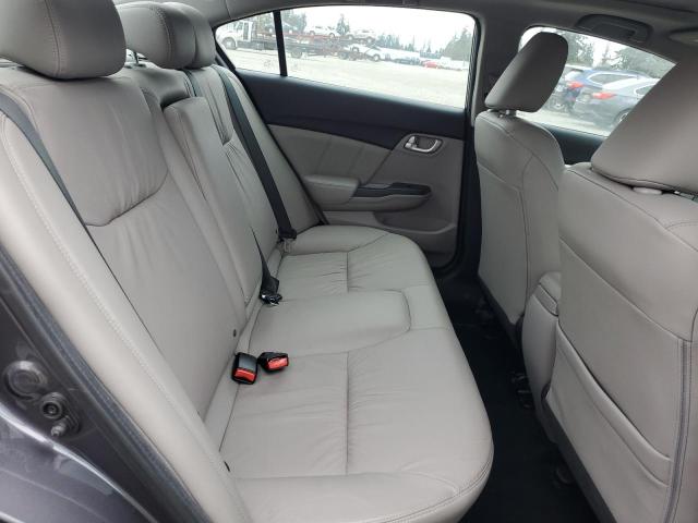 19XFB2F90FE260324 - 2015 HONDA CIVIC EXL GRAY photo 10