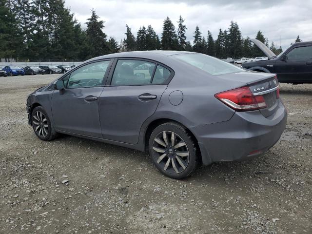 19XFB2F90FE260324 - 2015 HONDA CIVIC EXL GRAY photo 2