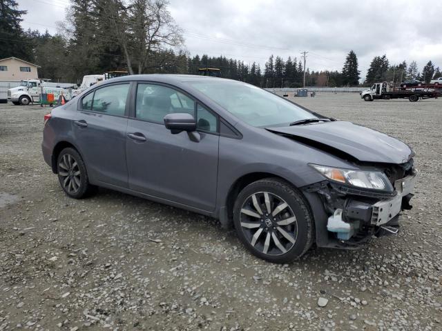 19XFB2F90FE260324 - 2015 HONDA CIVIC EXL GRAY photo 4