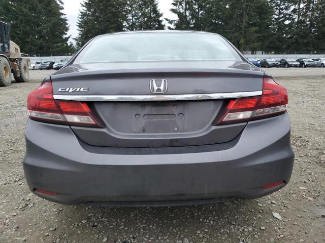 19XFB2F90FE260324 - 2015 HONDA CIVIC EXL GRAY photo 6