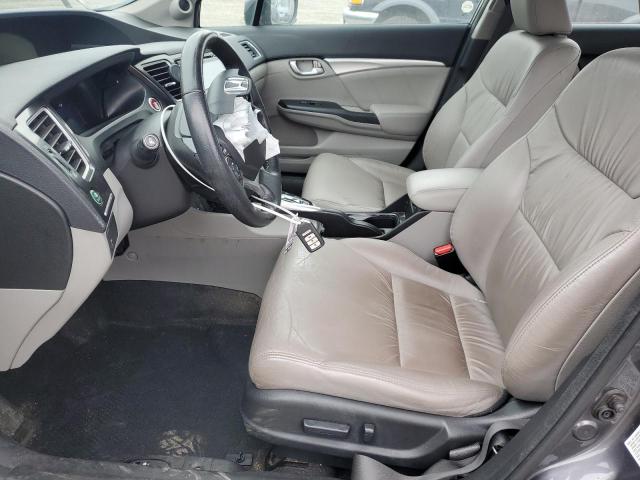 19XFB2F90FE260324 - 2015 HONDA CIVIC EXL GRAY photo 7