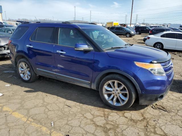 1FM5K8F86DGA17079 - 2013 FORD EXPLORER LIMITED BLUE photo 4