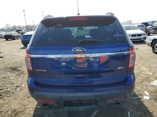 1FM5K8F86DGA17079 - 2013 FORD EXPLORER LIMITED BLUE photo 6