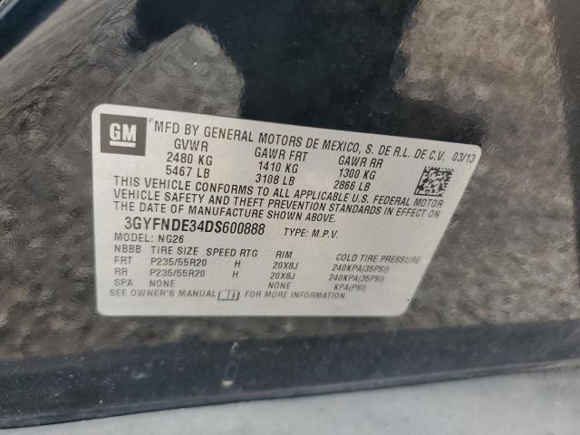 3GYFNDE34DS600888 - 2013 CADILLAC SRX PERFORMANCE COLLECTION Қара фото 12